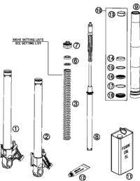 Front Fork, Disassembled
