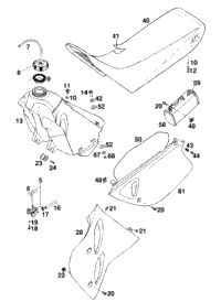 Tank, Seat, Covers