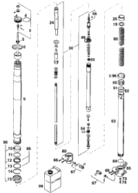 Front Fork Legs Wp