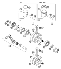 Crankshaft, Piston