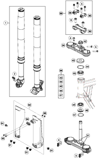 Front Fork, Triple Clamp