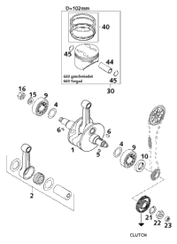 Crankshaft, Piston