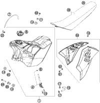 Tank, Seat, Cover