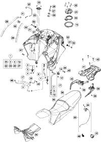 Tank, Seat, Cover