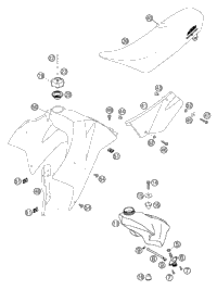 Tank, Seat, Cover