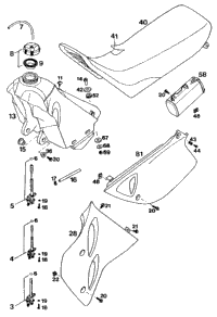 Tank, Seat, Sidde Covers