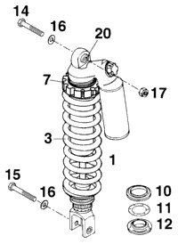 Shock Absorber White Power