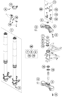 Front Fork, Triple Clamp