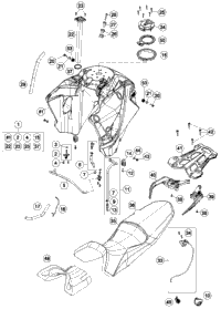 Tank, Seat, Cover