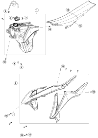 Tank, Seat, Cover