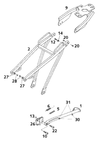 Sub Frame, Side Stand