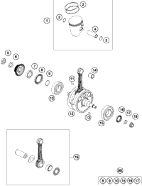 Crankshaft, Piston