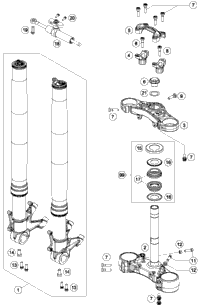 Front Fork, Triple Clamp