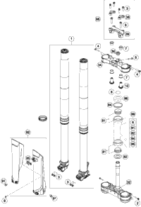 Front Fork, Triple Clamp