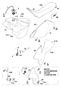 Tank, Seat, Cover