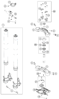 Front Fork, Triple Clamp