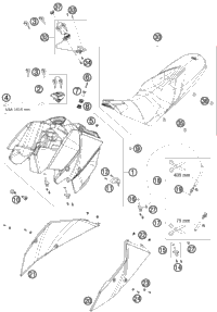 Tank, Seat, Cover
