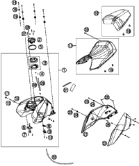 Tank, Seat,Cover