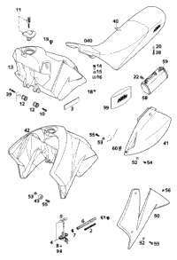 Tank, Seat, Cover