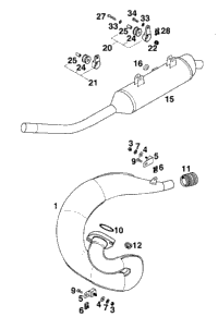 Exhaust Pipe, Silencer