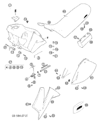 Tank, Seat, Cover
