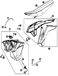 Tank, Seat, Cover