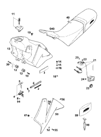 Tank, Seat, Cover