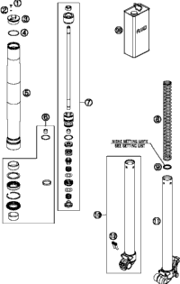 Front Fork Disassembled