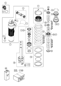 Shock Absorber Disassembled