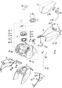 Tank, Seat, Covers