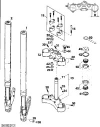Front Fork White Power
