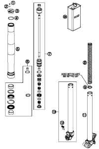 Front Fork, Disassembled