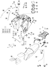 Tank, Seat, Cover