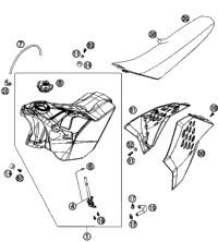 Tank, Seat, Cover