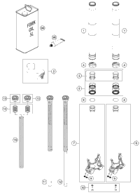 Front Fork Disassembled