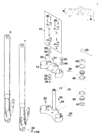 Front Fork White Power
