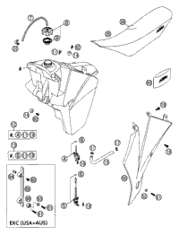 Tank, Seat, Cover