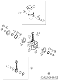 Crankshaft, Piston