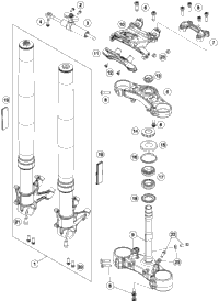 Front Fork, Triple Clamp
