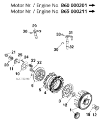Clutch (B60 000201, B65 000211)