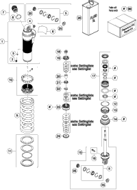 Shock Absorber Disassembled