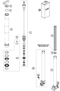 Front Fork Disassembled