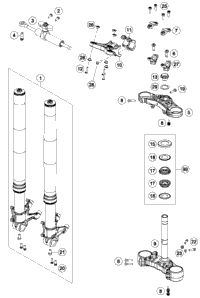 Front Fork, Triple Clamp
