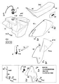 Tank, Seat, Cover