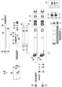 Front Fork Disassembled