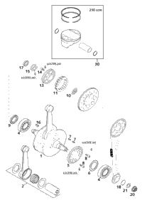 Crankshaft, Piston
