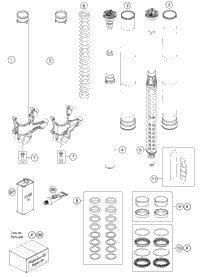 Front Fork Disassembled