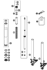 Front Fork, Disassembled