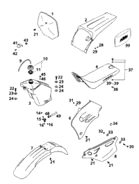 Tank, Seat, Cover