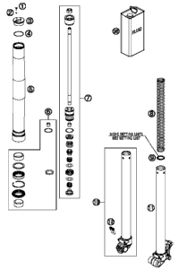 Front Fork, Disassembled